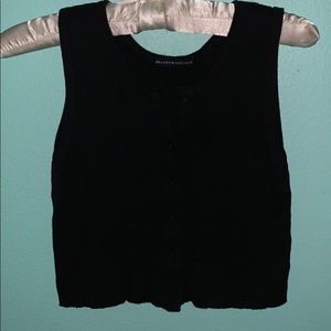 vintage brandy melville button up tank black